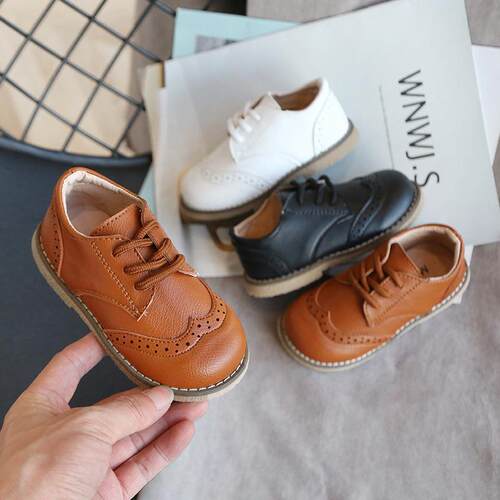 New Spring Autumn Children Leather Shoes for Boys Girls Casu