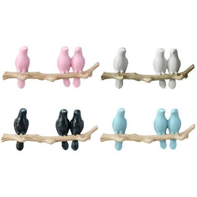 Resin Bird Hooks Practical Function In Space Saving Strong