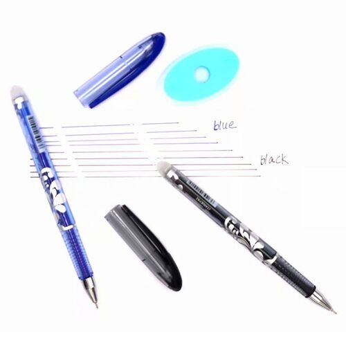 Erasable Pen Set Blue Black Color Ink Writing Gel Pens Washa