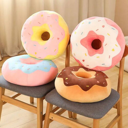 Decoration Donut Plush Pillow Like Real Fantastic Ring Shape