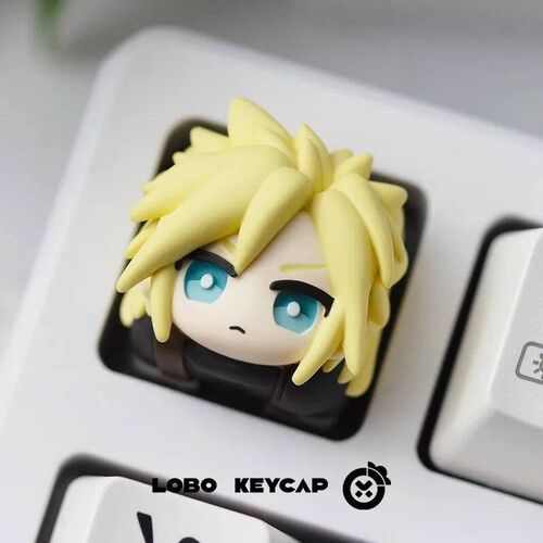 Cloud Sephiroth Artisan Keycap Resin Custom Personalized Key