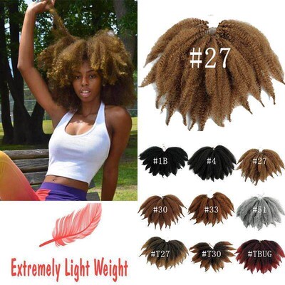 Short Marley Braids Crochet Twist Afro Kinky Synthetic Hair