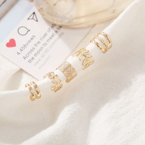 5 pcs/set Women Ear Cuff Punk Style Personality Clip Earring