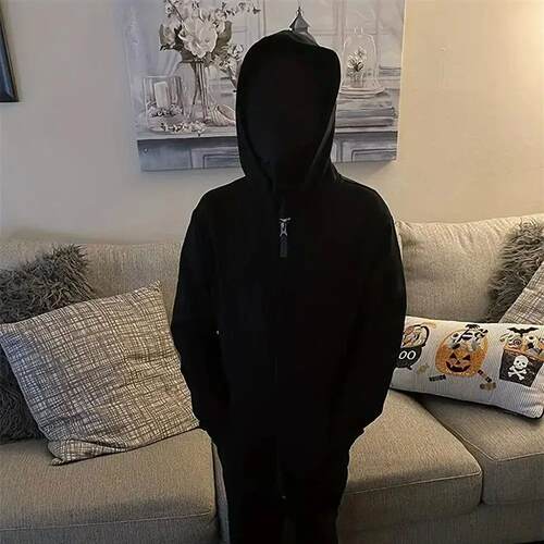 2pcs New Black Cosplay Full Mask Breathable Thin Hood Cospla