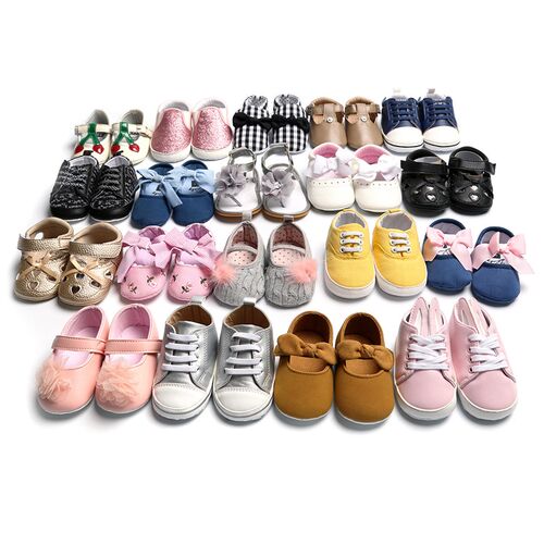 StockAssorted Baby Shoes Soft Sole Shoes Learning Walker Sho
