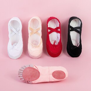 Girls Ballet Shoes  Split Soft Soled Shoes Kids Women Gymnas