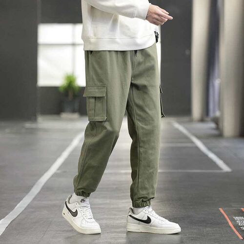 Overalls mens fashion bran loose large size casual pants to