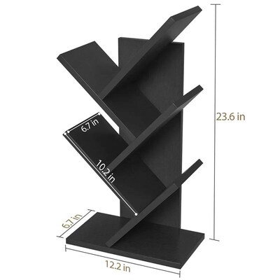 4-Tier ree Bookshelf,Book Storage Organizer Shelves Floor St