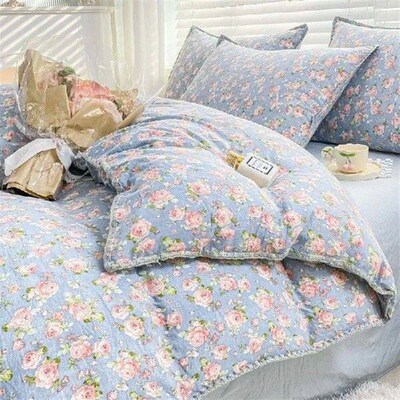 28 Colors  Bedding Set No Filler Purple Tulip Fashion Duvet