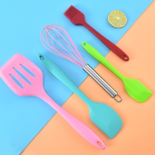 5 Pieces/set Silicone Kitchen Tools Set Baking Tool Pot Sili