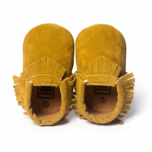 Baywell PU Suede Leather Newborn Baby Moccasins Shoes Soft S