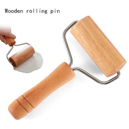 Wooden Rolling Pin For Baking Dough And Pastry Pizza Roller
