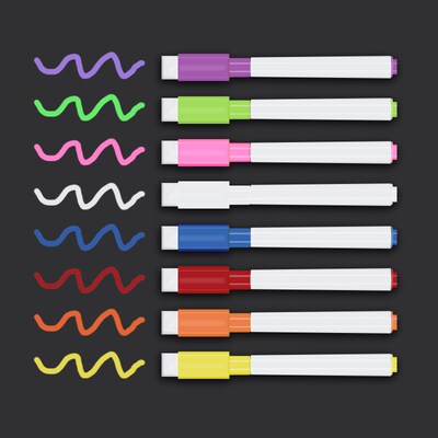 Magnetic Fluorescent Pen Watersoluble Chalk Liquid Light Boa