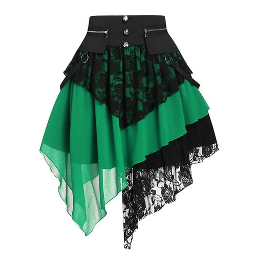 Skirts Women Fashion Retro Gothic Skirt Victorian Renaissanc
