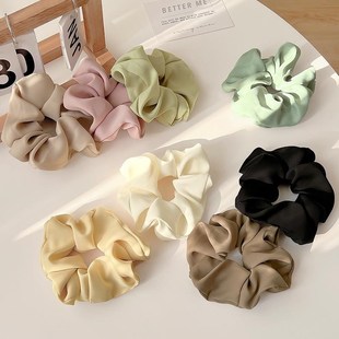 3/5/Pcs Silk Scrunchies Print Leopard Scrunchie Set Elastic