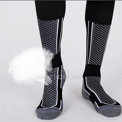 Ski Thermal Socks Men Women Winter Long Warm Compression Soc