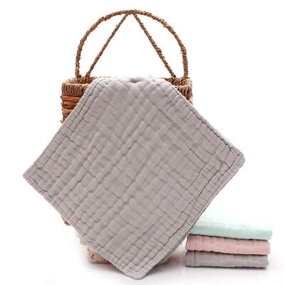 5pcs/Set Square Cotton Baby Face Towel Handkerchief Soft Abs
