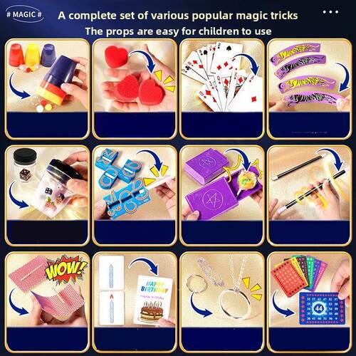 Fantastic Magic Trick Gift Box Set Awesome Poker Show Props