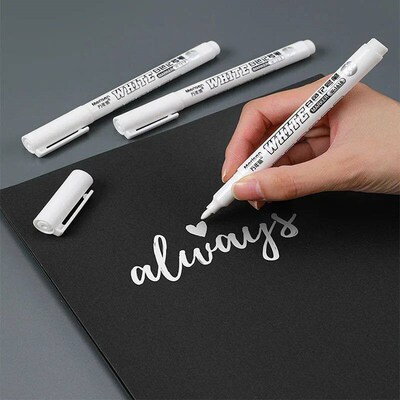 New 1/2/3PCS Waterproof Metal Marker Permanent White Paint P