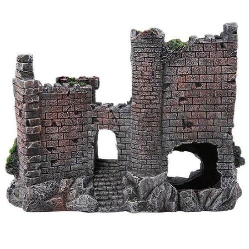 Artificial Resin Ancient Castle Ornaments Hideout Caves