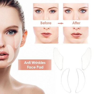 Reusable Silicone Anti-wrinkle Face Forehead Cheek Chin Stic