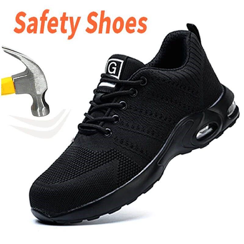 Safety shoes work shoes steel toe men puncture-protective wo