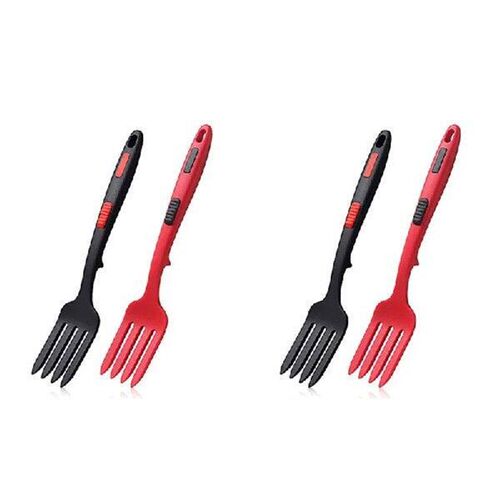 4X Silicone Flexible Fork, Heat-Resistant Cooking Fork
