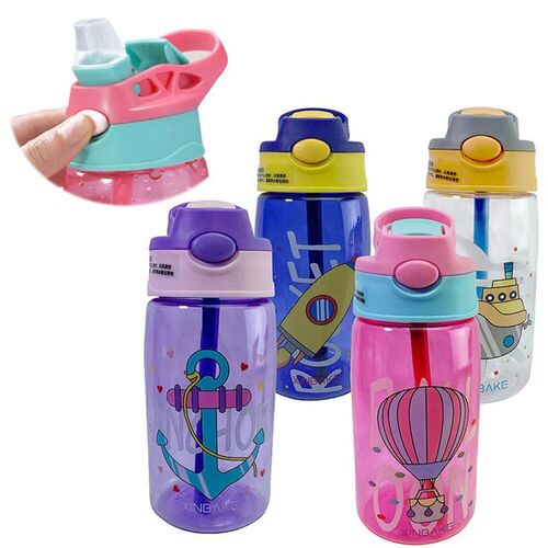 480Ml Kids Sippy Cup Water Bottles Creative Cartoon Feeding