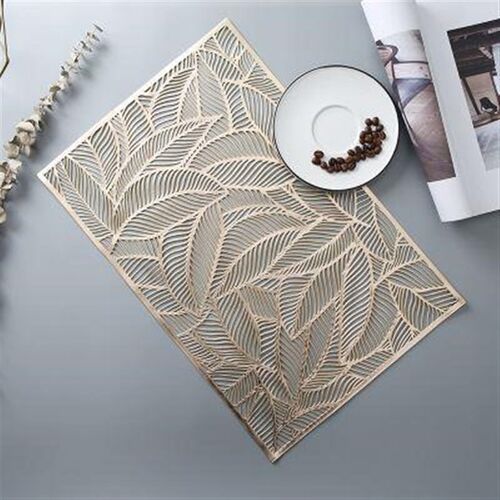 Rectangular insulation placemat Hollow Western table mat餐垫