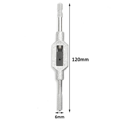 5pcs HSS Thread Metric Plug Tap Tool Set M3-M8 with Wrench