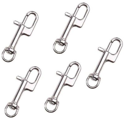 ABVB-316 Stainless Steel Swivel Snap Hooks, 5PCS Single