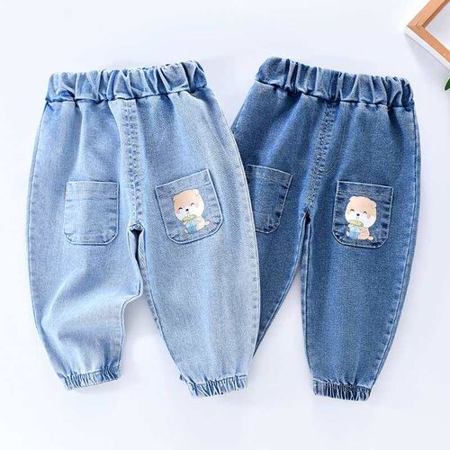 Childrens Pants Summer Thin Jeans Baby Boys and Girls Bloom