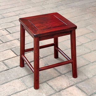 东非酸枝木高方凳中式红木实木榫卯餐桌凳大方凳茶桌高板凳