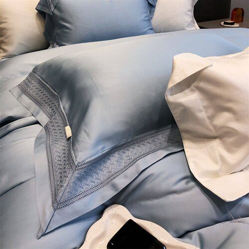 High-end 100 Lanjing Tencel Four-piece Light Luxury Style Ic