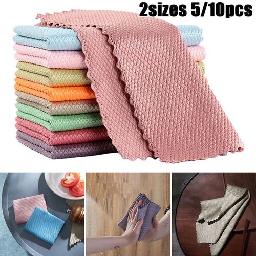 10pcs/5pcs 40*30cm NanoScale Sreak-Free Miracle Cleaning Clo