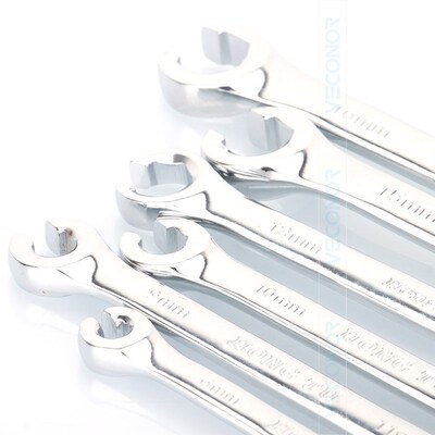 6PCS Oil Pipe Flare Nut Wrench Spanner Set of Multitools Fu