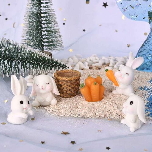 4pcs/Set Lovely Squirrel Family Model Cartoon Animal Figurin