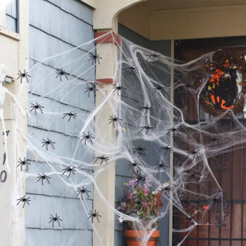 50-100Pcs Halloween Luminous Spiders Scary Trick Spider Indo