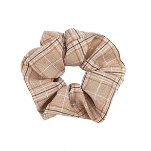 Coloful Korean Plaid Scrunchie Elastic Hair Rubber Bands for