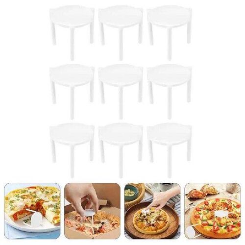 300Pcs Pizza Saver Stand White Plastic Tripod Stack Fixing