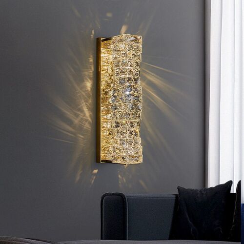 Postmodern Light Luxury Crystal Wall Light Living Room Backg