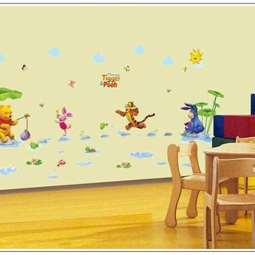 wlnnie pooh bear wall stickers kids room decoration 7058. ad