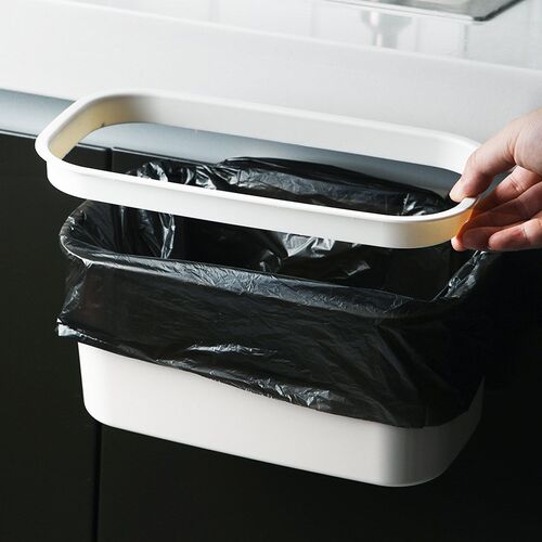 WallMounted NoCover Garbage Bin for Kitchen Dorm Home No Hol