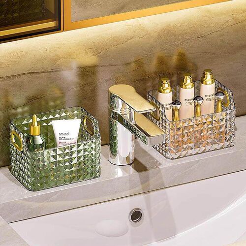 Luxury Light Mirror Cabinet Storage Box for Bathroom, Transp