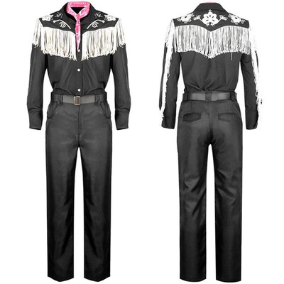 Movie Ken Ryan Gosling Cosplay Costume Adult Men Cowboy Shir