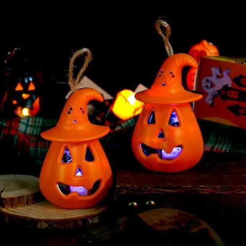 Halloween Pumpkin Lantern LED Night Light Kids Favors Haunte