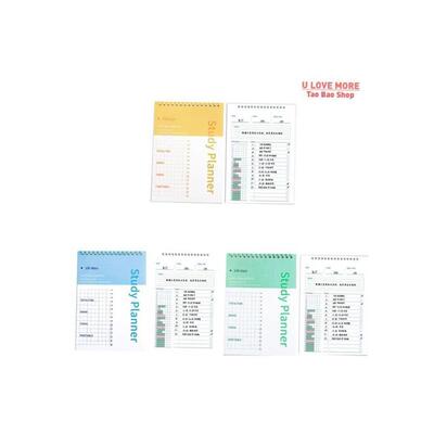 100Days Daily Weekly Study Planner Notebook Journal Agenda t