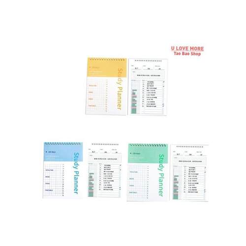 100Days Daily Weekly Study Planner Notebook Journal Agenda t
