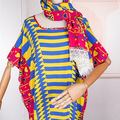 MD Dashiki Print African Dresses For Women Plus Size Maxi Ro
