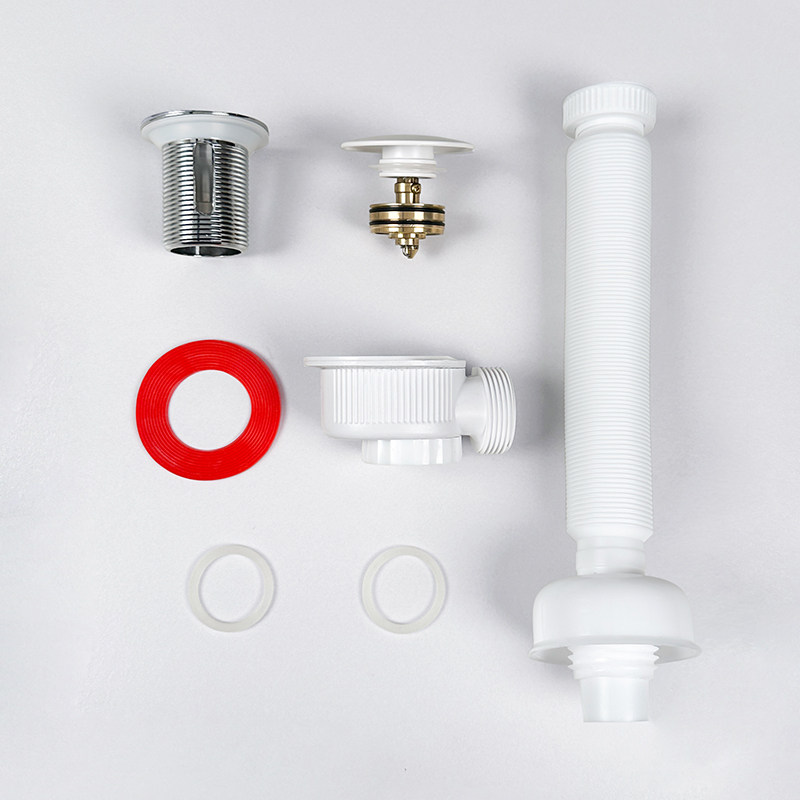 短矮陶瓷盆按弹下水器大盖铜拉篮超薄铜面盆洗脸盆墙排侧排防臭虫,家装主材,下水器,淘宝优惠券,粉丝福利购,淘宝优惠卷